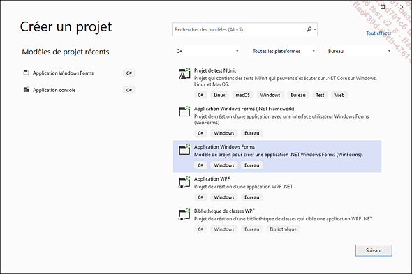 Création de projet Visual Studio
