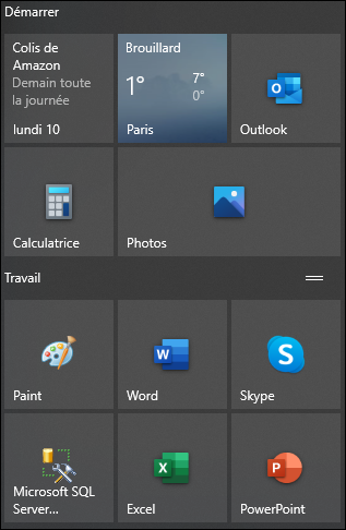 Modern UI sous Windows