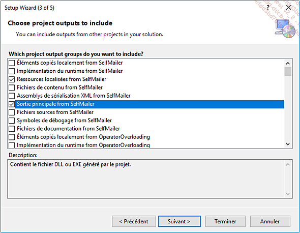 Sélectionner le type de projet de déploiement dans Visual Studio