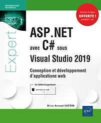 ASP.NET avec C# sous Visual Studio 2019 - Conception et développement d'applications web