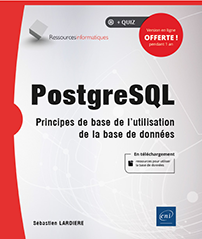 PostgreSQL - Principes de base de l'utilisation de la base de données