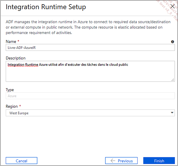 création d’un Azure Integration Runtimes